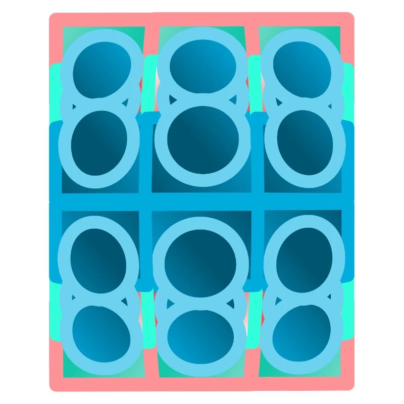 blaues Muster, graphic art