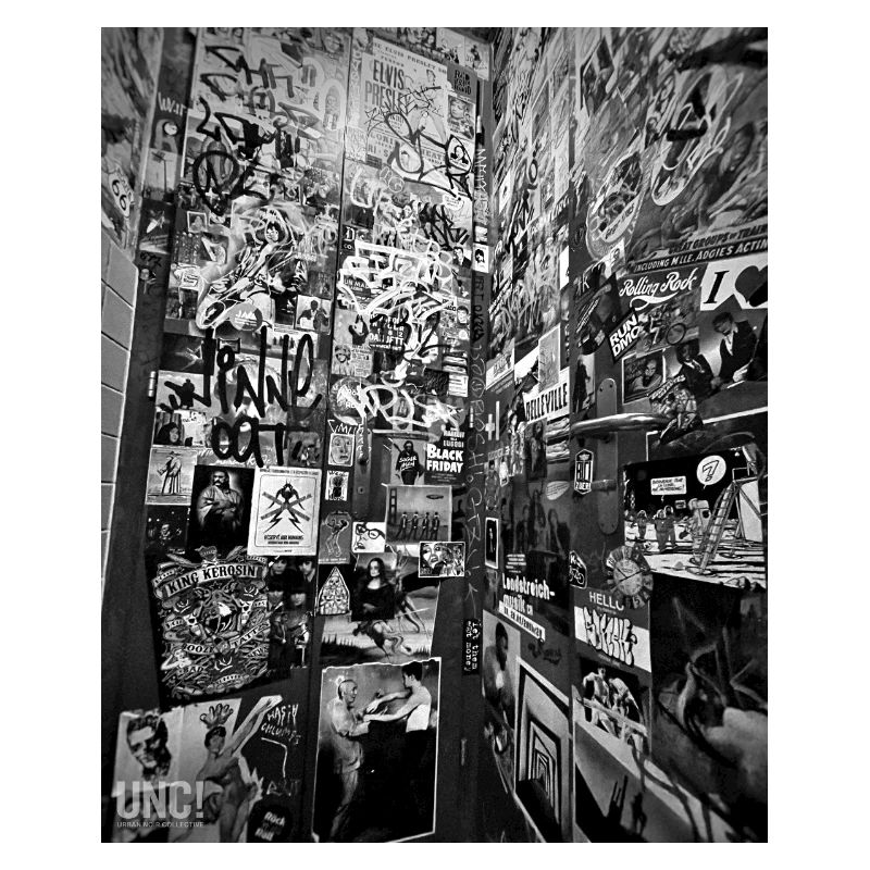 Mur d’autocollants