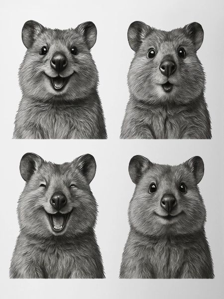 Quokkas heureux