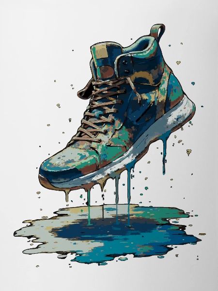 Bunter Streetart-Sneaker