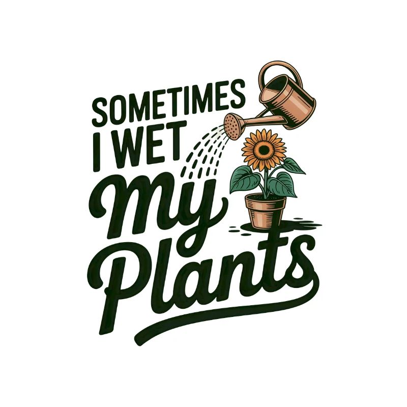 Parfois, je mouille mes plantes