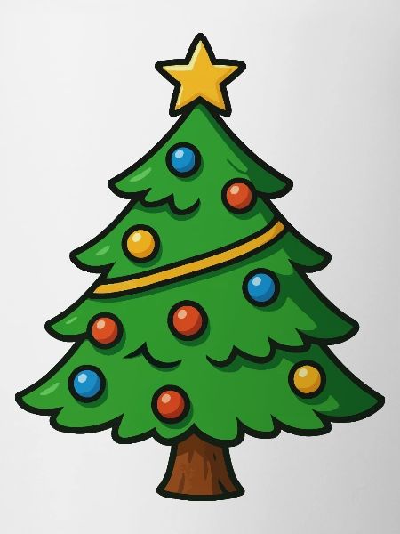 Christmas Tree Cartoon