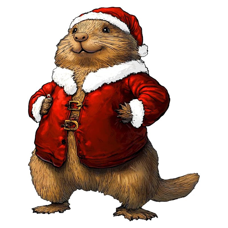 Murmeltiere Weihnachten / Santa