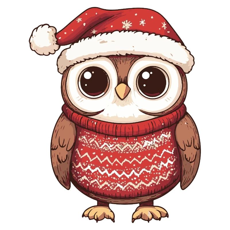 Noël de la chouette à Noël