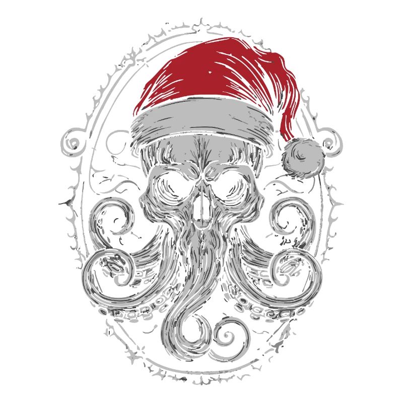 Dark Xmas Skull – Octopus Octopus Tentacle
