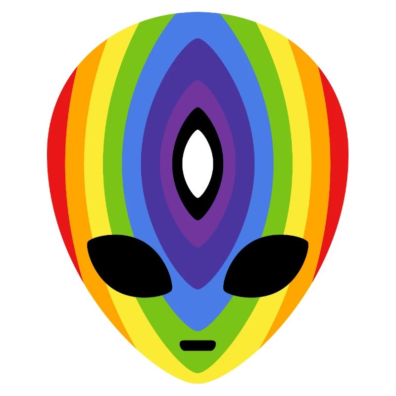 Prismatic Rainbow Alien