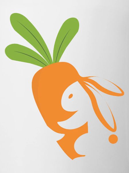 Carrot Smiling Mascot