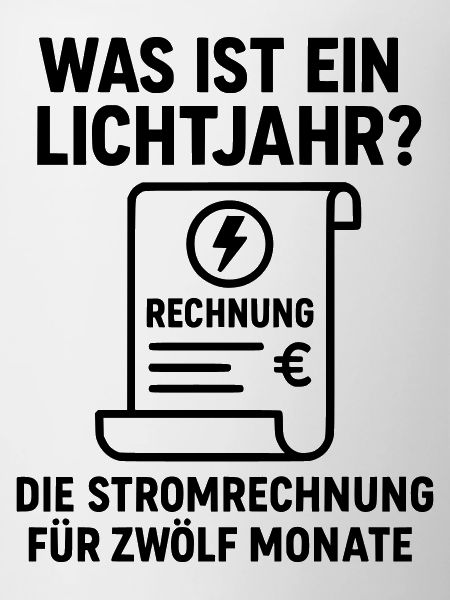Electricity bill light year joke