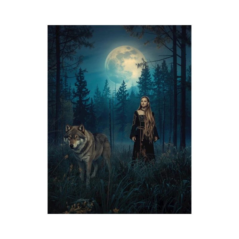 Gardien de la Forêt au Clair de Lune