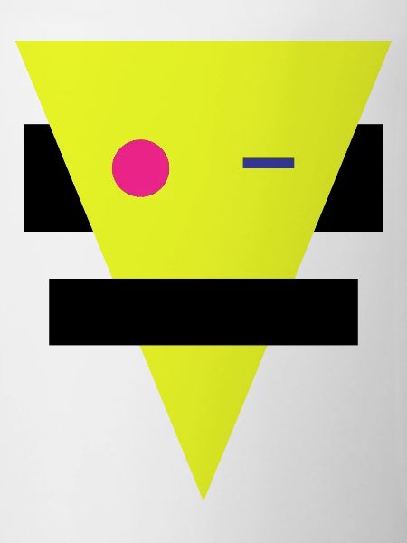 Neon Geometric Silhouette