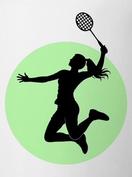 Badminton Player Silhouette – Smash Power