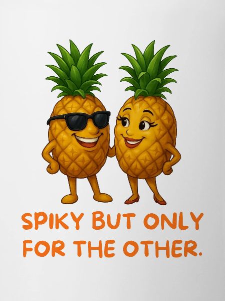 Pineapple Couple Saying Design