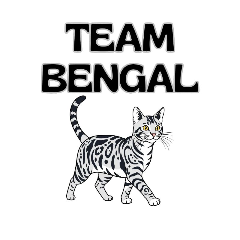 Team Bengal Cat Graphic