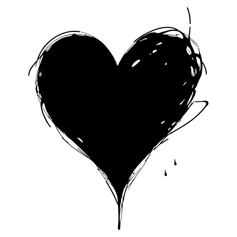 Cœur Noir, Saint-Valentin, Amour