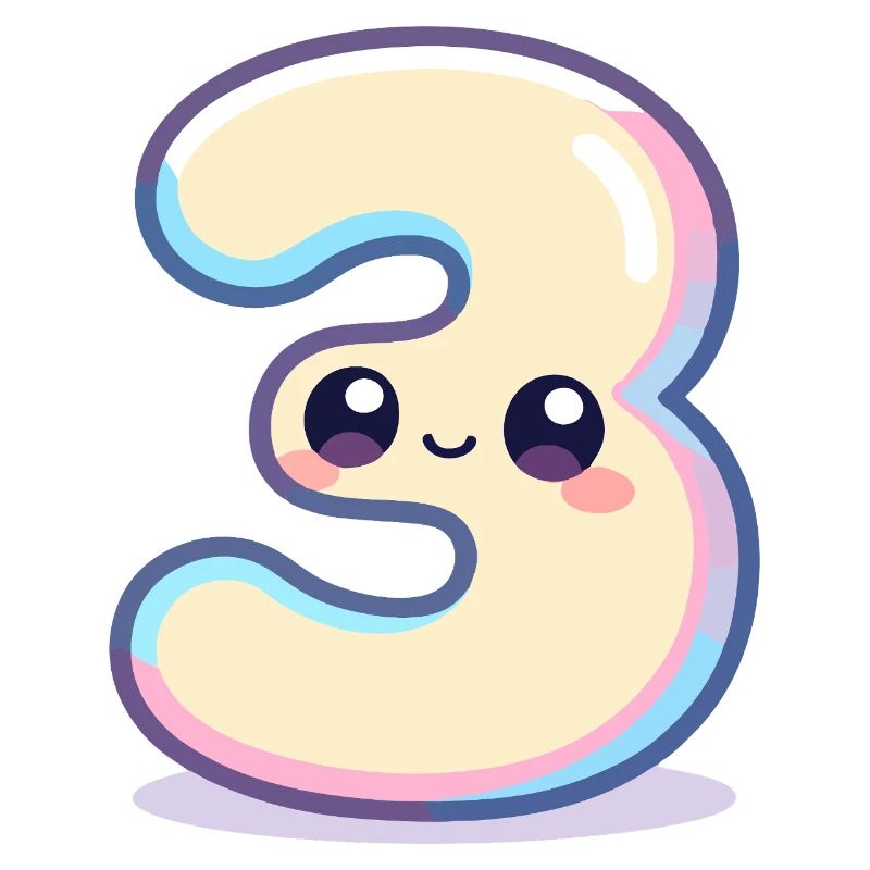 Numéro 3 Kawaii Pastel