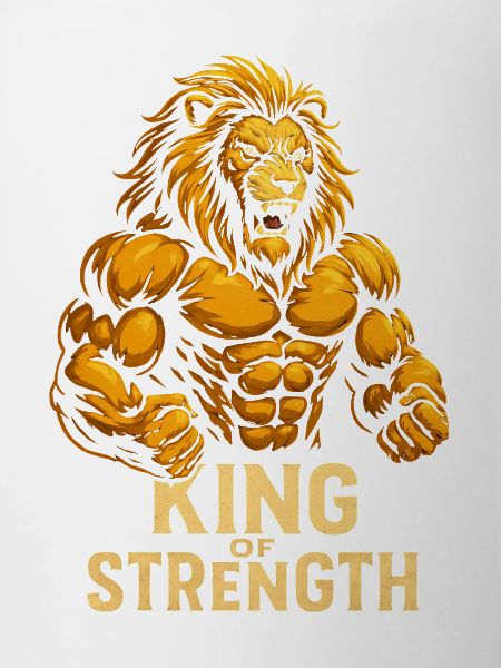 King of Strength Lion Motif