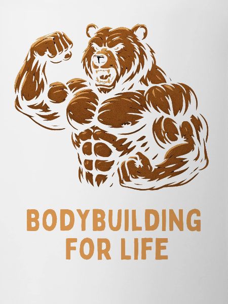 Bear Bodybuilder Power Motif