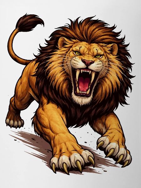 Fierce Lion Comic