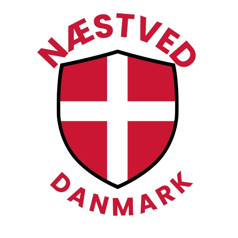 Nästved Denmark Flag Shield