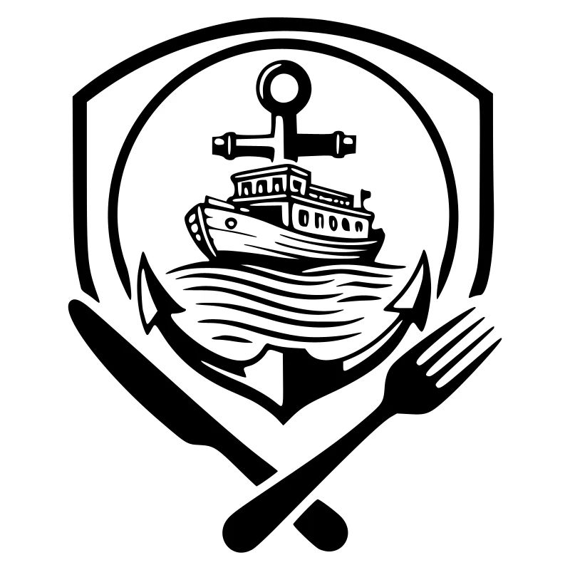 Logo batelier pour restaurant