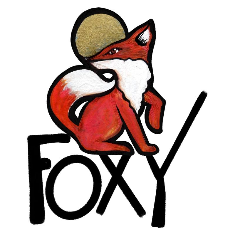 Renard Pourpre avec Auréole Or