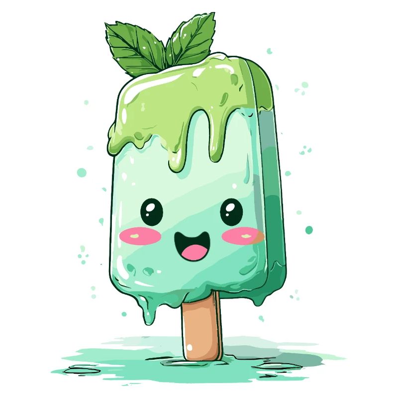 Pops Kawaii vert menthe