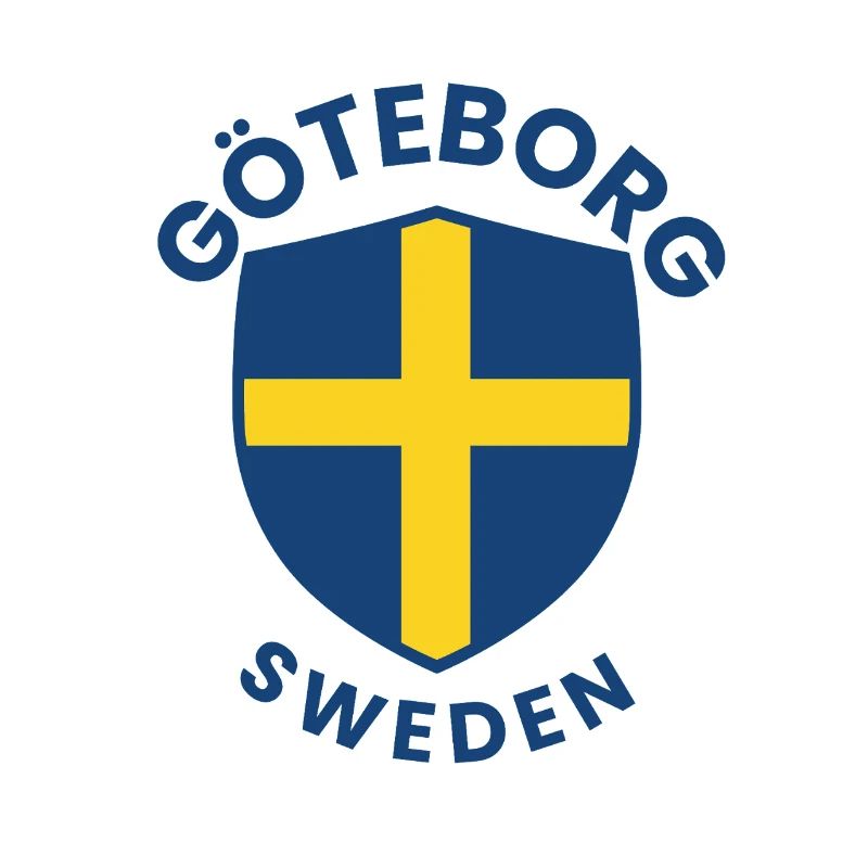 Emblème de l’écu de Göteborg Suède