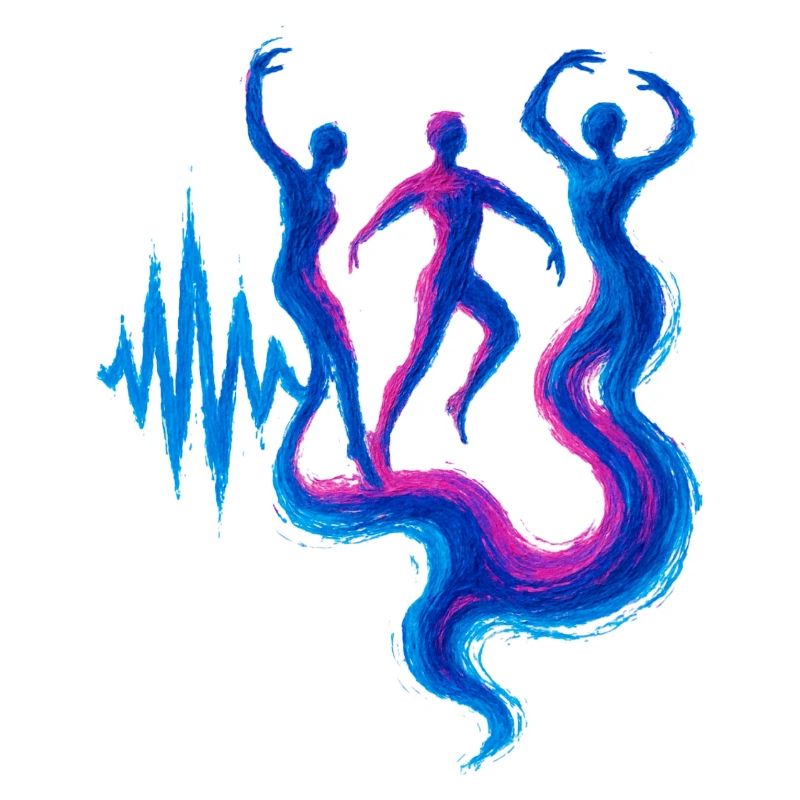Soundwave Energy Flow Dance Design