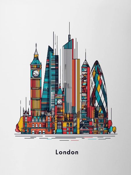 London's colourful skyline