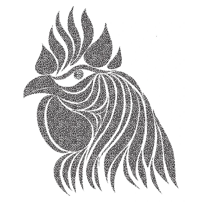 Fans de poulet - Coq - Coq - Poulet fleur - Bio