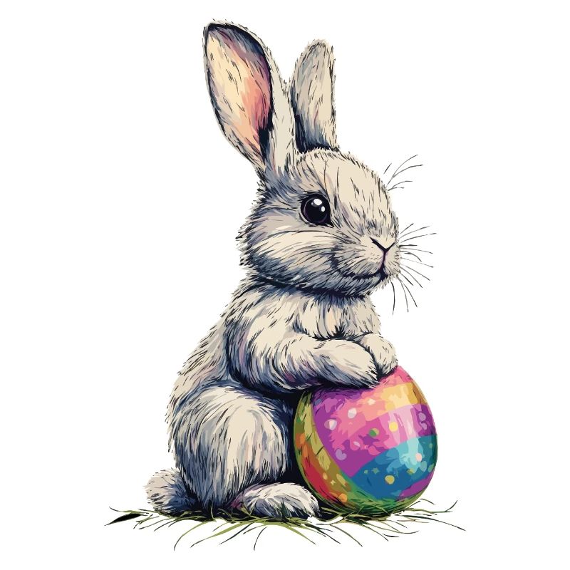 Retro Bunny with Sunglasses Easter Rabbit Ears