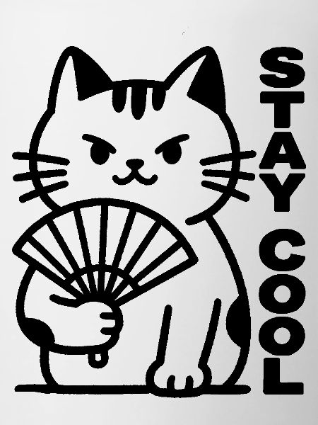 Cat fan heat calm