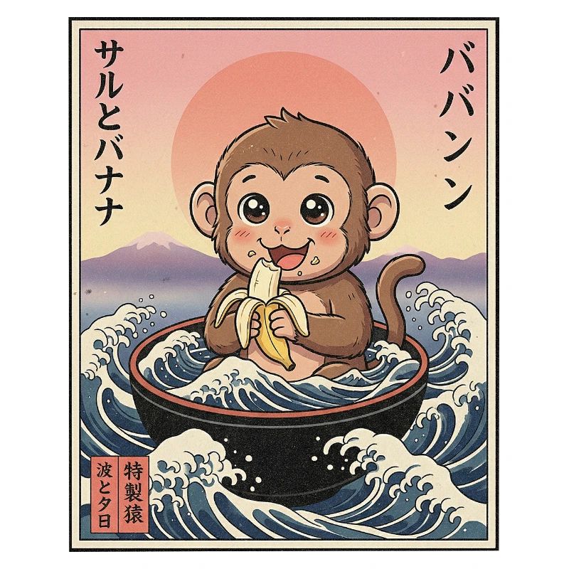 Süßes Äffchen Kawaii