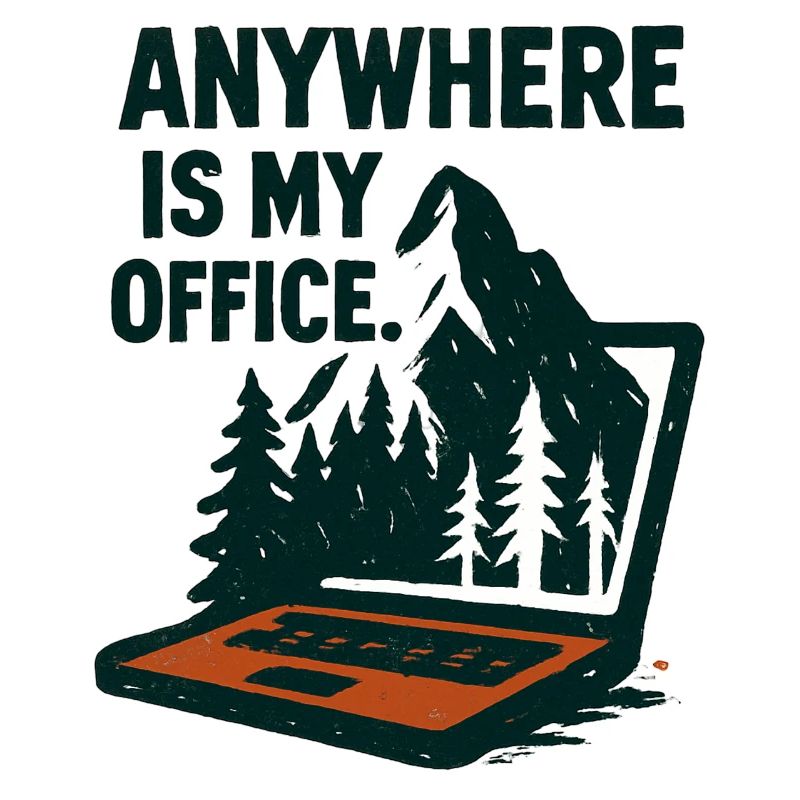 Office Nature Telecommuting Mountain