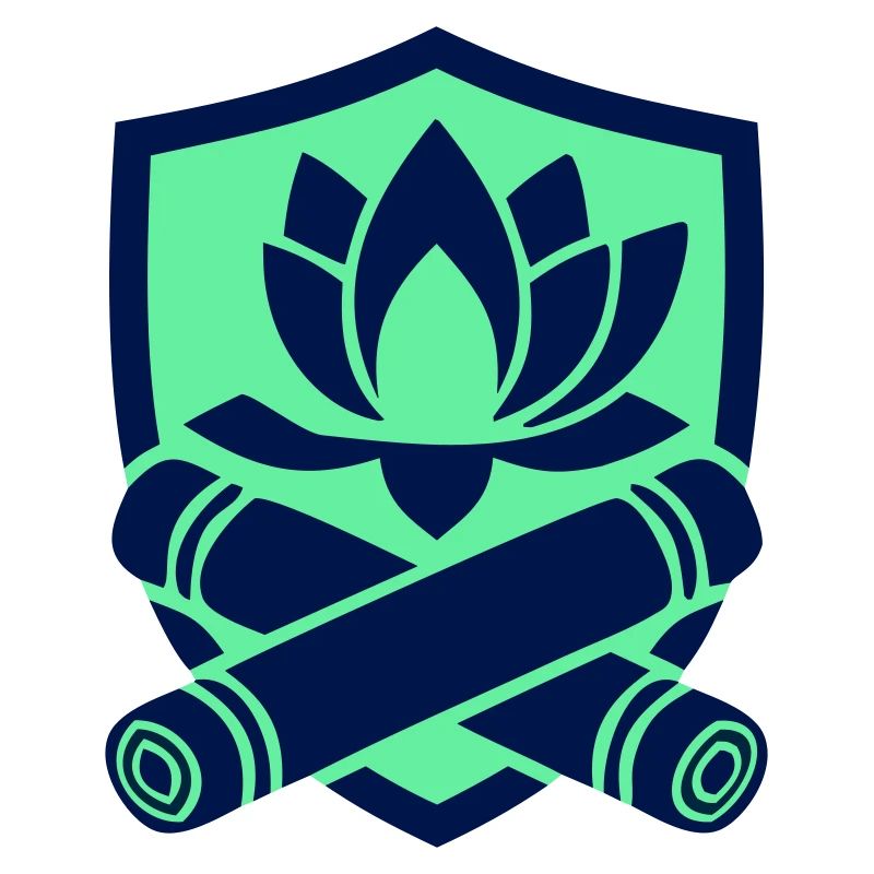 Lotus Bamboo Crest Logo