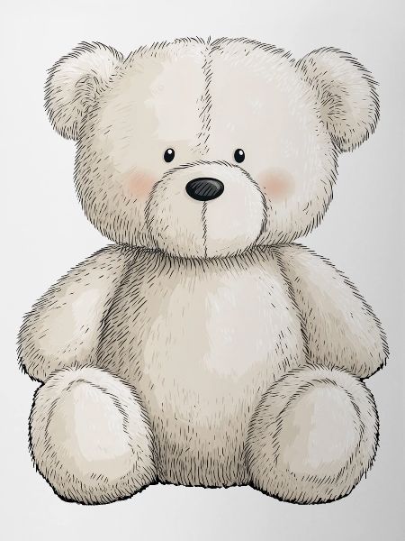 Cute teddy bear full of tenderness