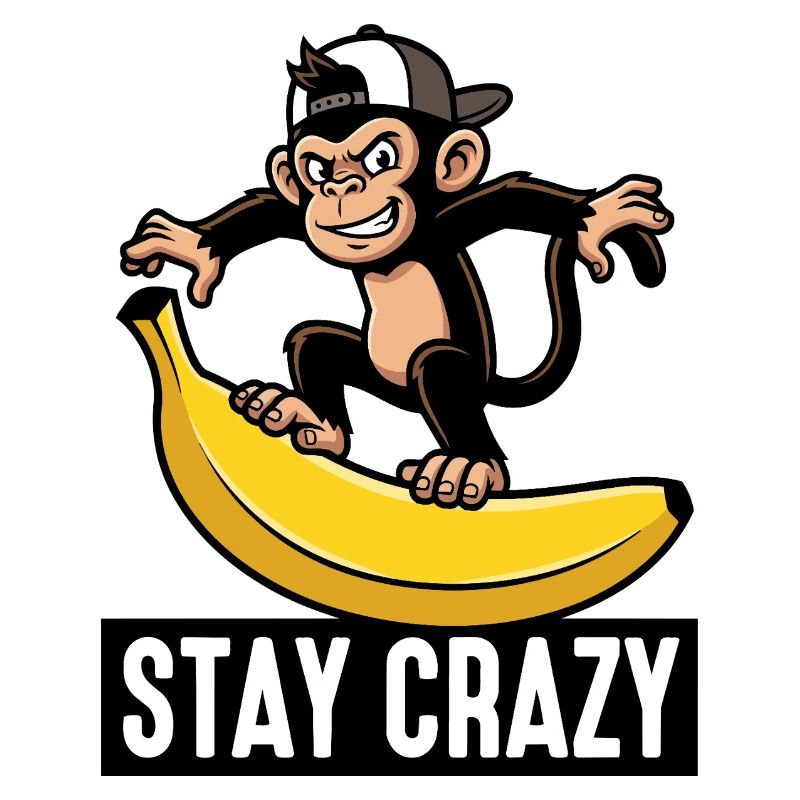 Singe sur banane : Reste fou