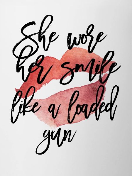 Aquarell Lippenkuss mit Skript