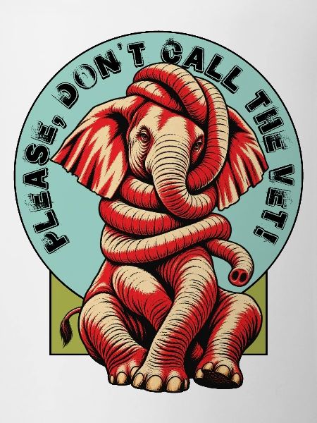 Verknoteter Elefant