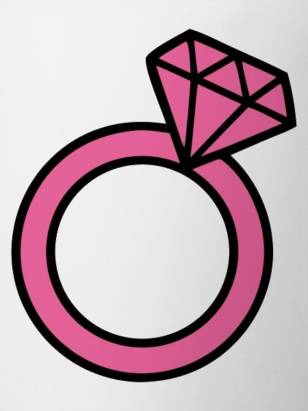 Pinker Diamantring Icon