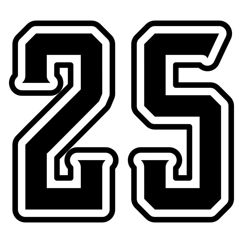 Symbole numérique 25