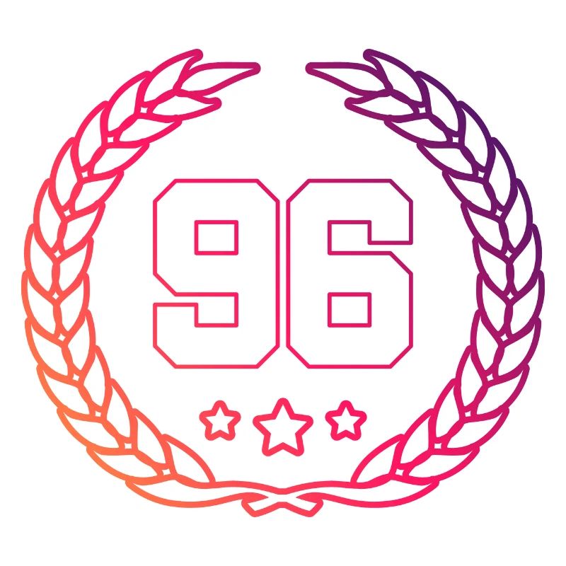 96 Number wreath