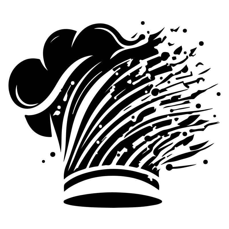 Chef's Hat Silhouette Cooking Chef