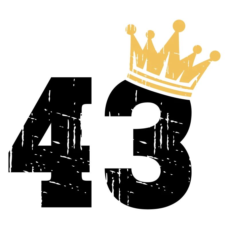 43 Couronne 43e anniversaire 43 ans