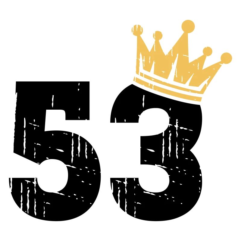 53 Couronne 53e anniversaire 53 ans