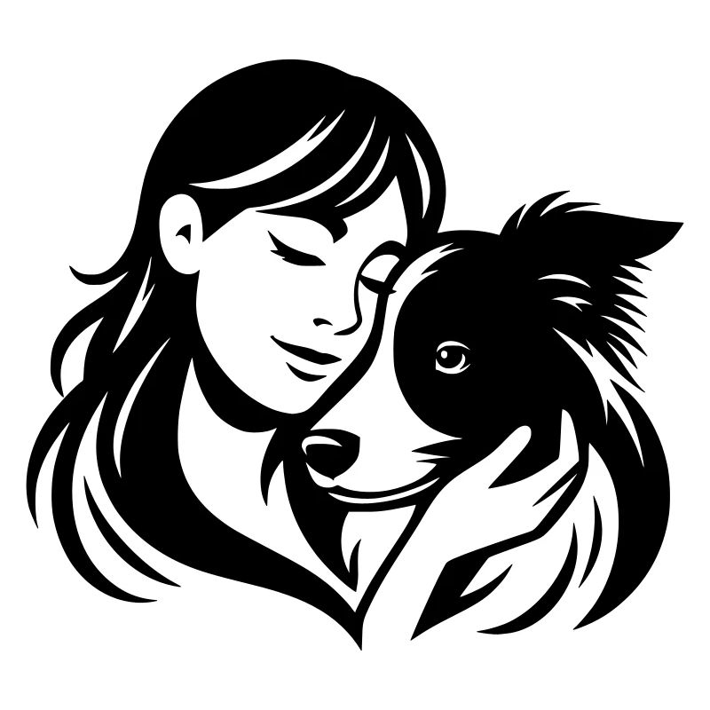 Border Collie Mom - conception vectorielle dogmom
