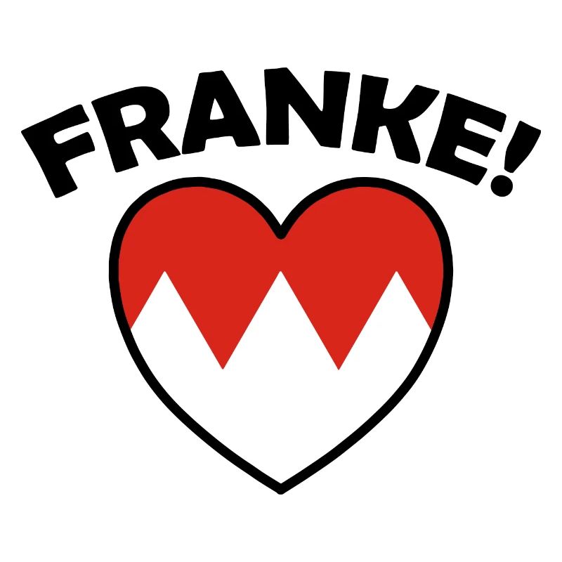 Franke Herz Dialekt Design Geschenk Design