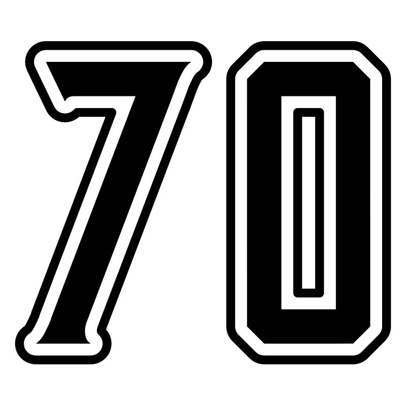 70 Zahl Symbol