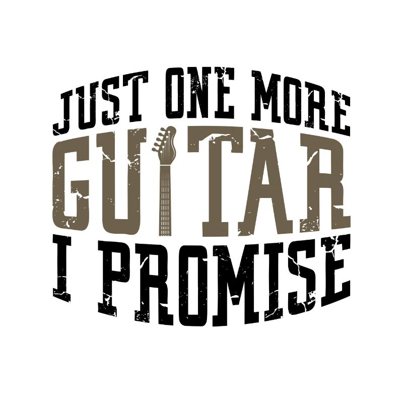 Gitarrist Geschenk Nur noch eine Gitarre verspreche ich