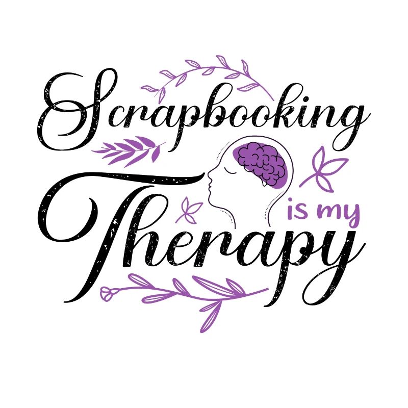 Scrapbooking ist meine Therapie Spaß Scrapbooker Geschenke